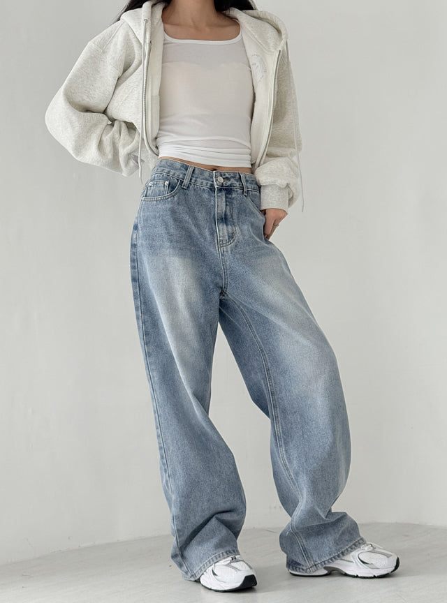 Wide Denim Pants
