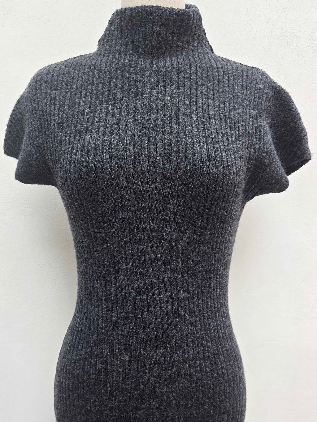 Soft Knit Half-Neck Mini Dress