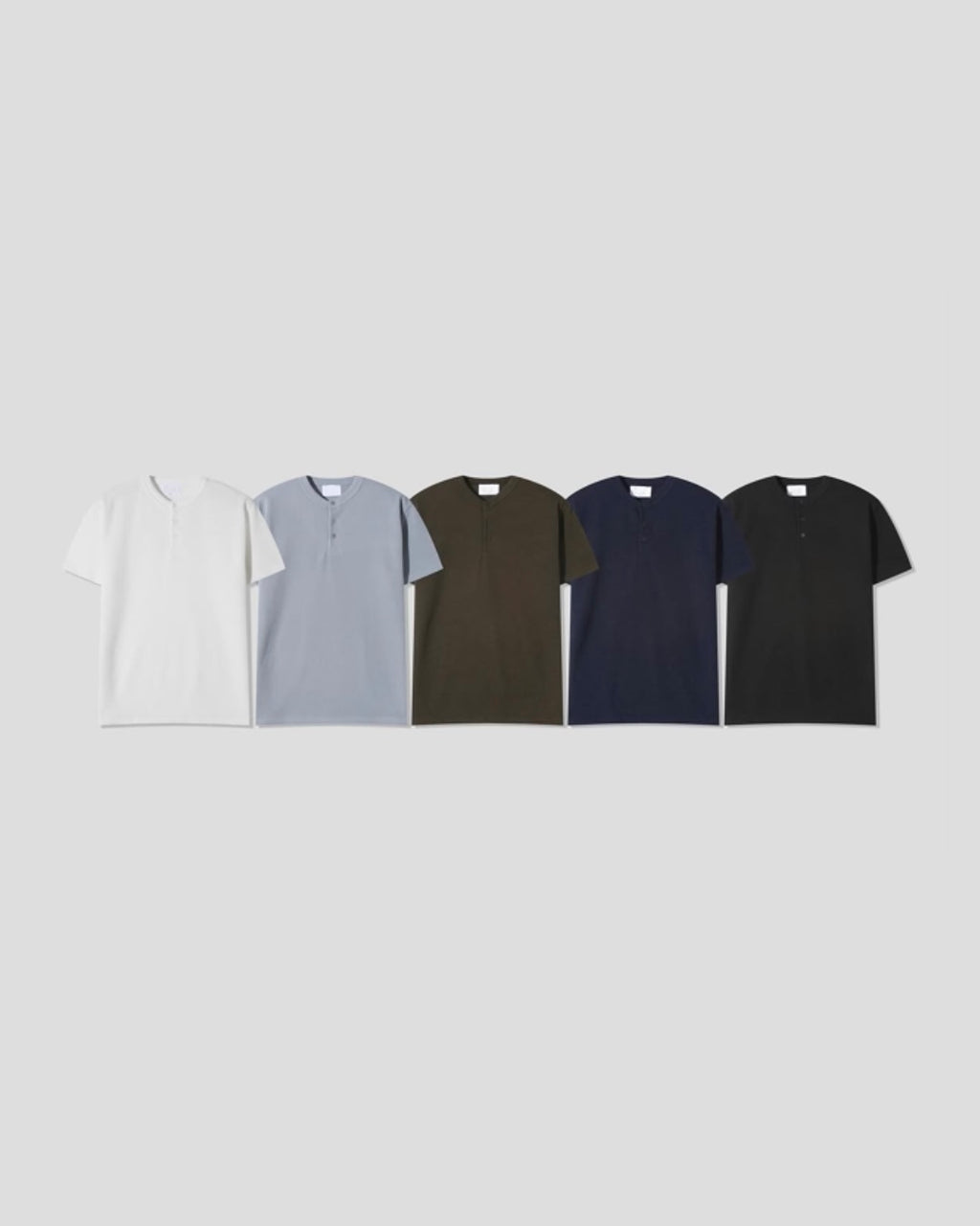 Ribbed Henley Knit Tee