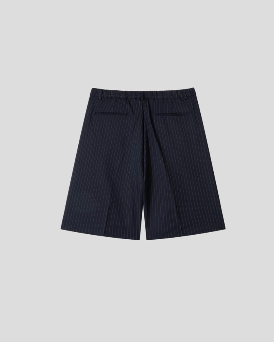 Striped Bermuda Pants