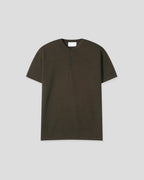 Ribbed Henley Knit Tee