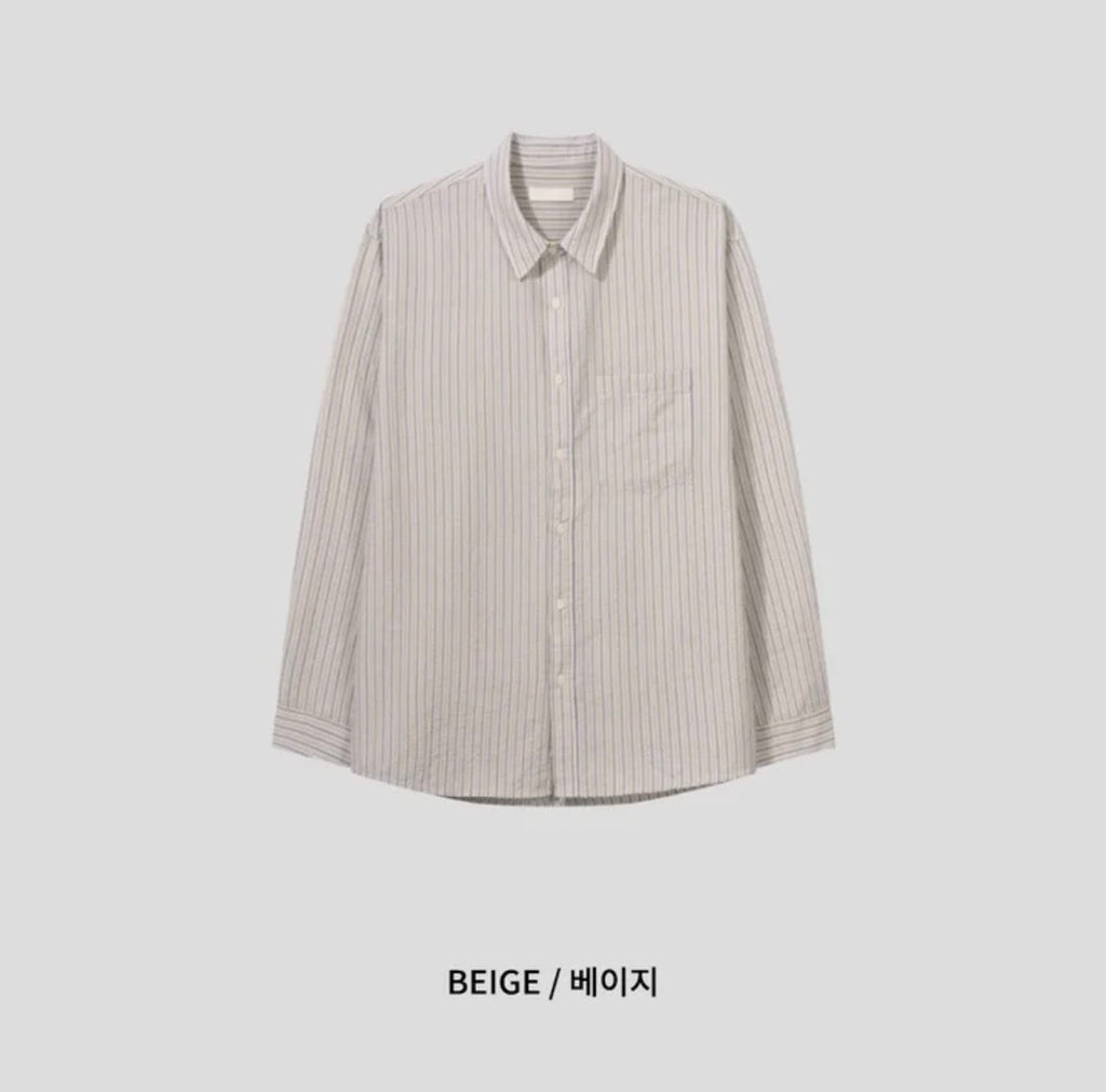 Striped Seersucker Shirt