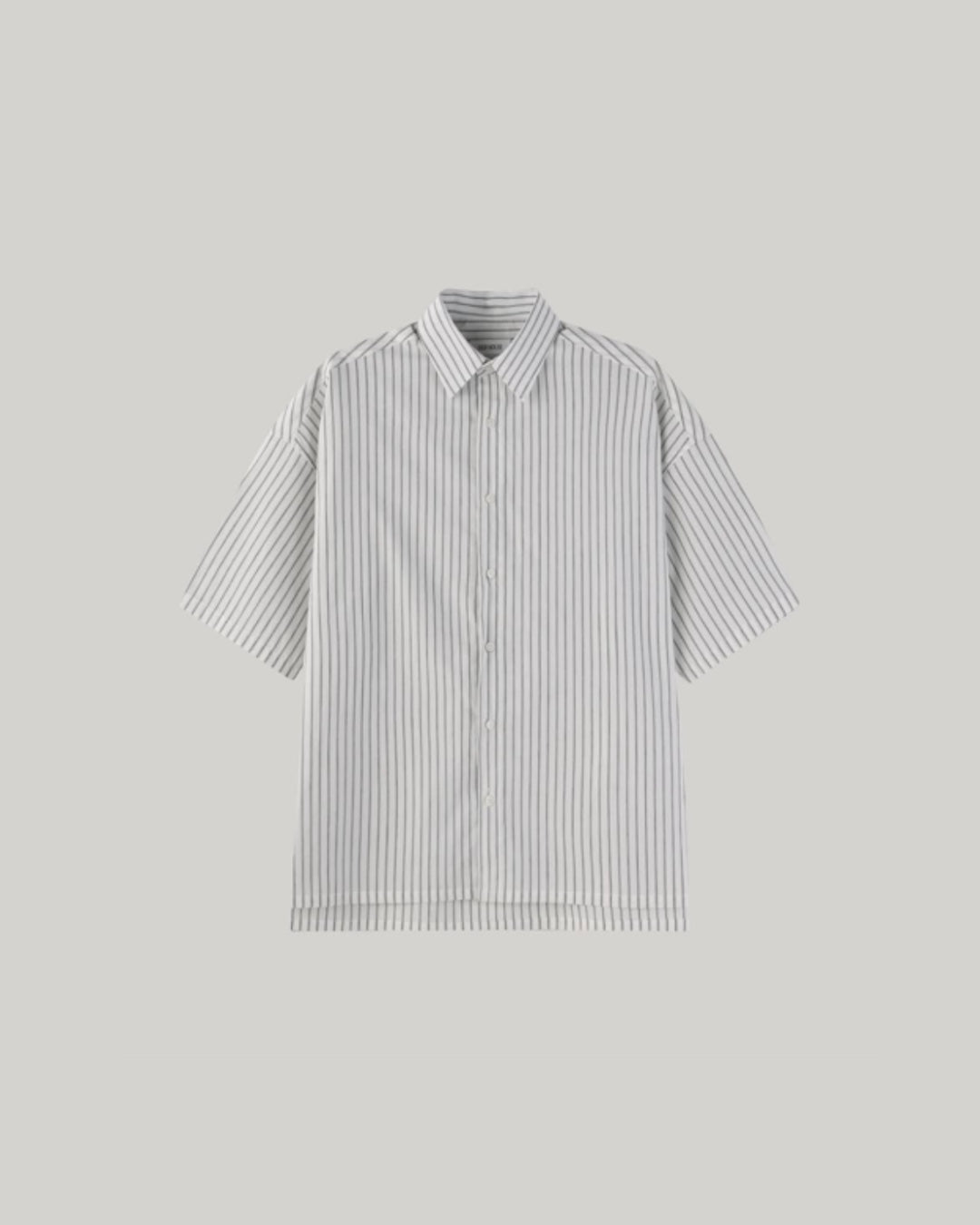 Striped Roll-Up Half Shirt