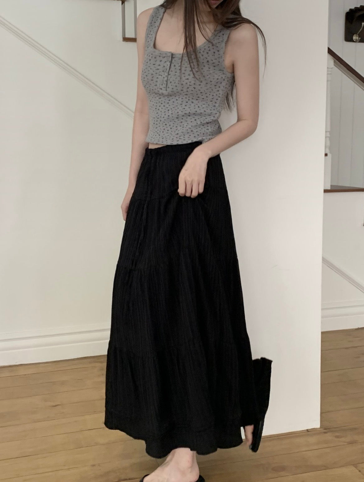 Summer Tiered Long Skirt