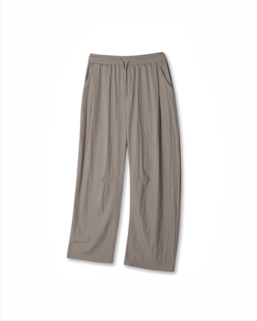 Nylon Wide-Leg Pants