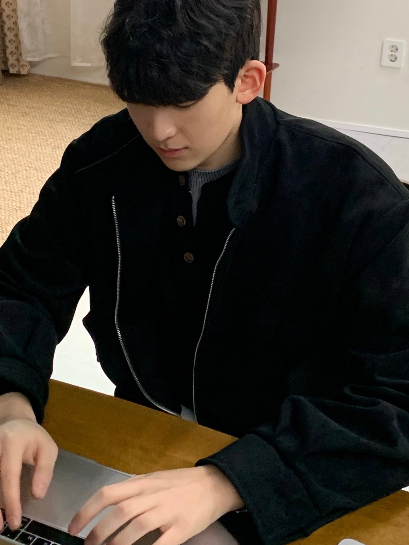 Classic Suede Harrington Jacket