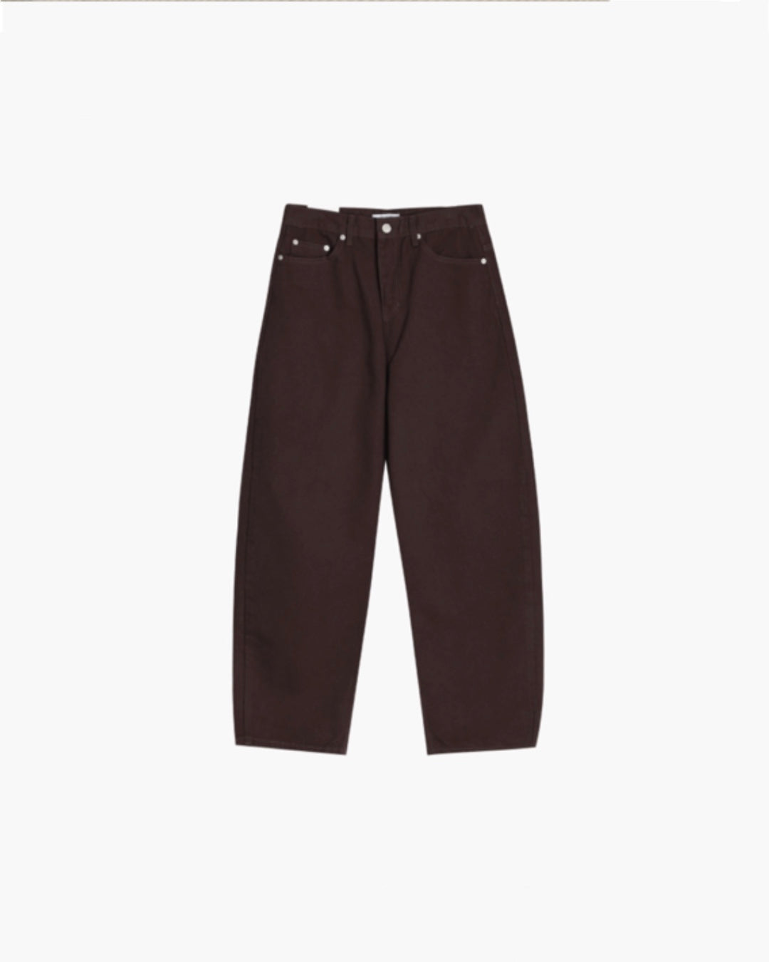 Curved Cotton Pants