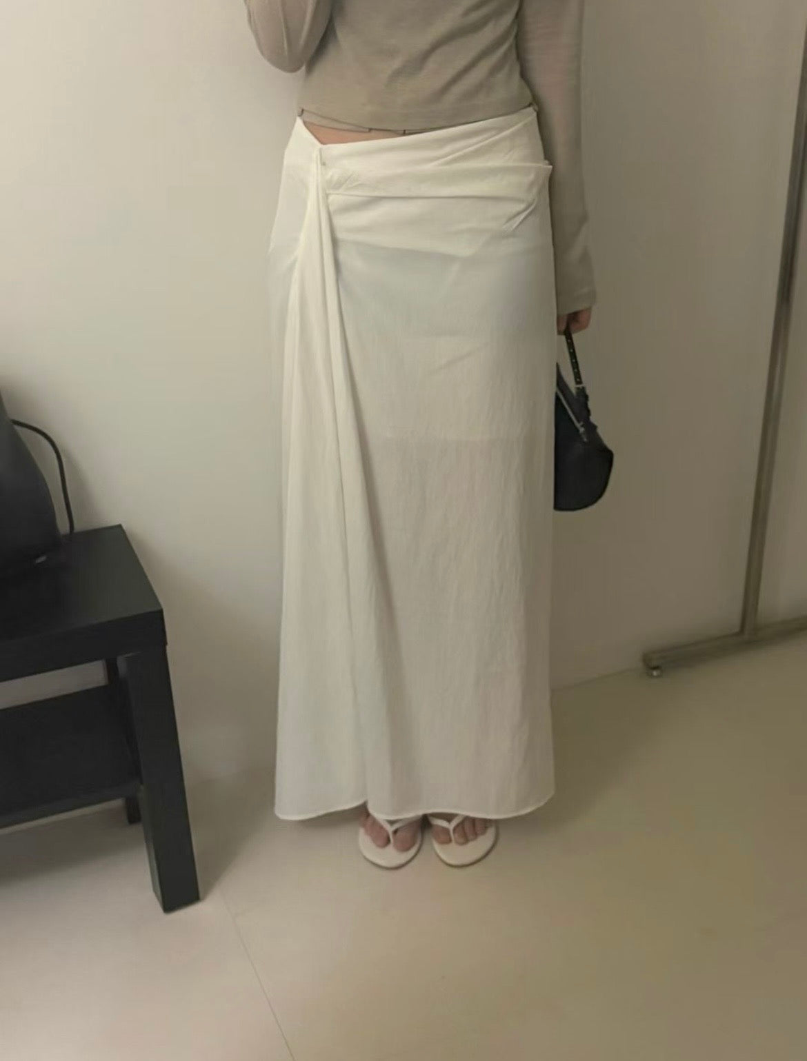 Draped Long Skirt