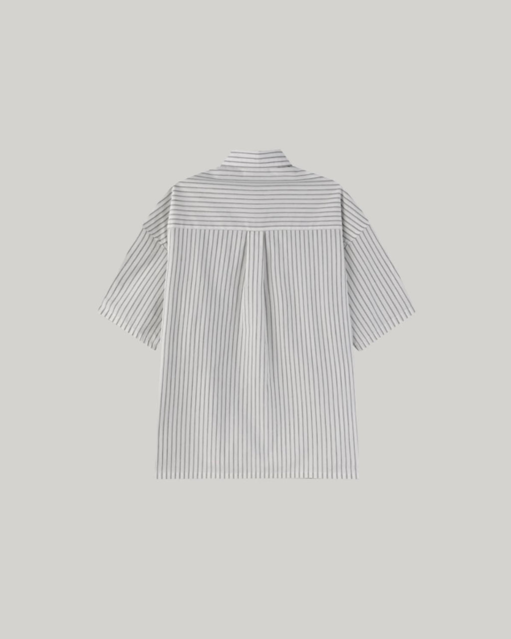 Striped Roll-Up Half Shirt