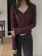 Double ribbed knit cardigan / Double-Rippenstrick-Cardigan