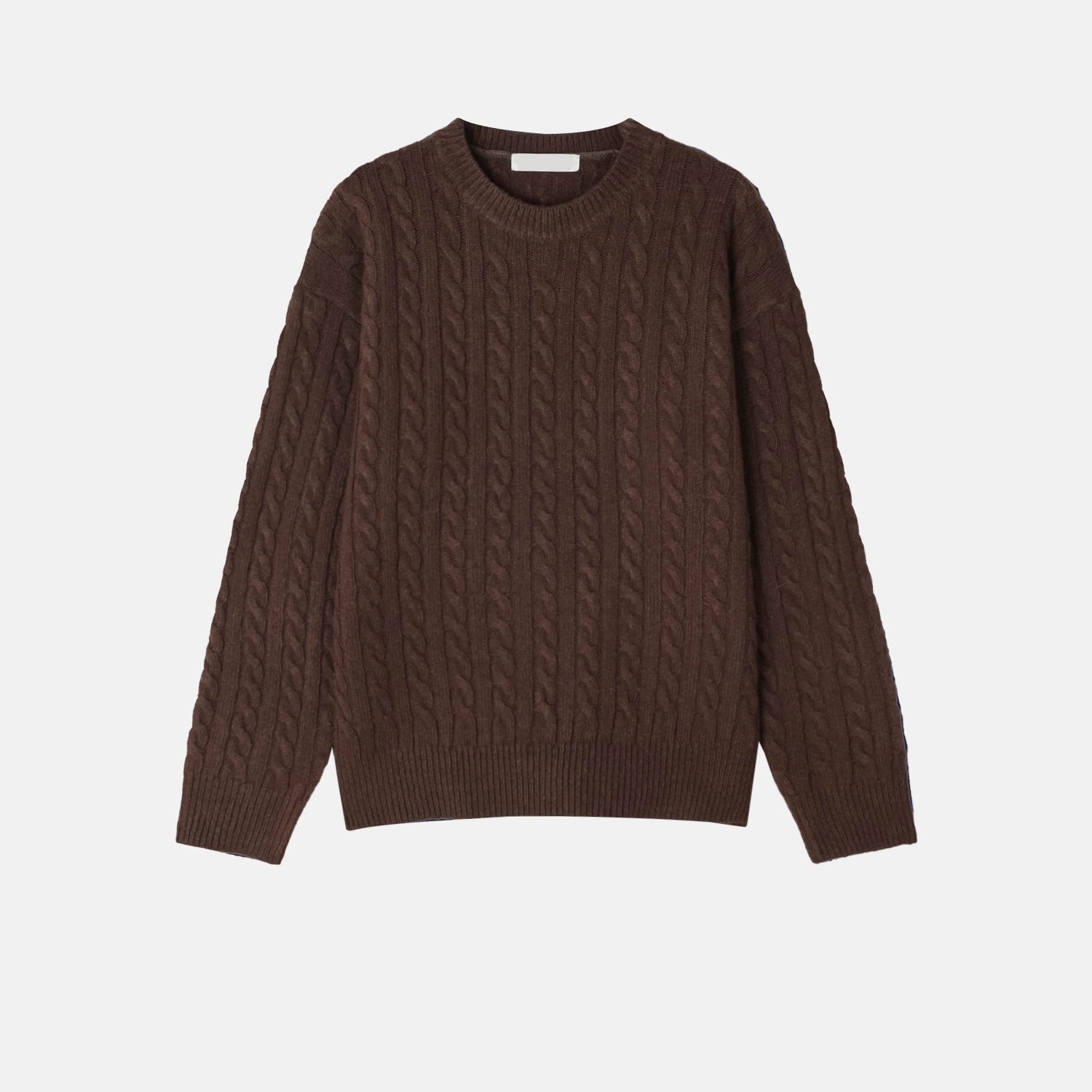 Cropped Cable Soft Wool Knit