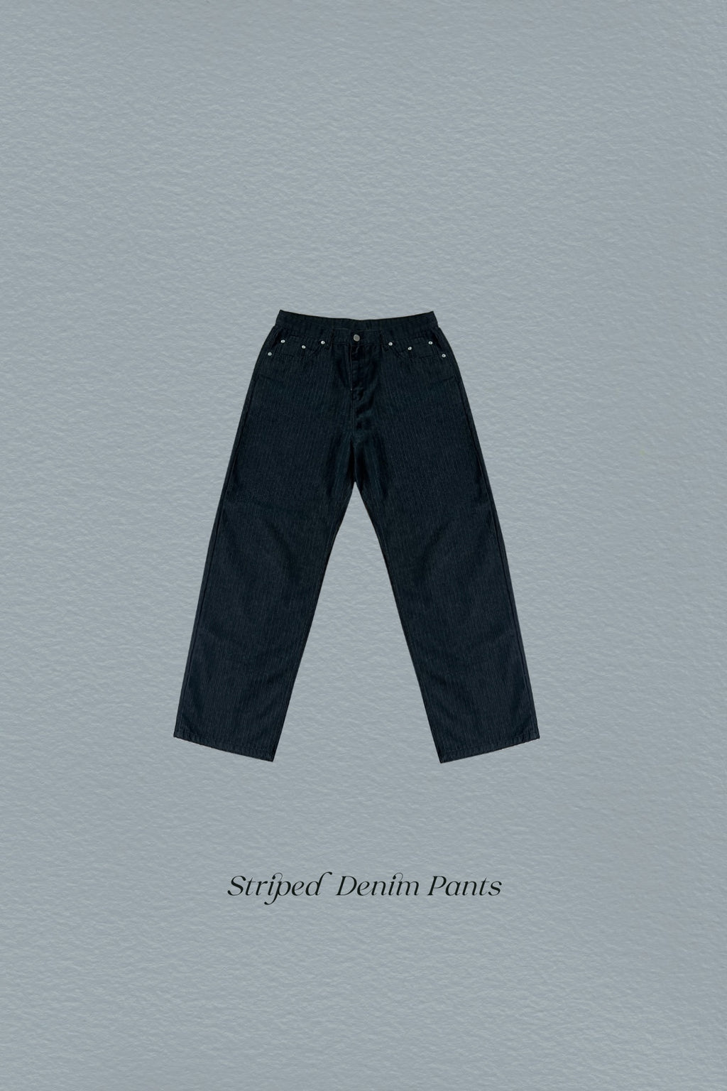 Striped Denim Pants