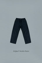 Striped Denim Pants