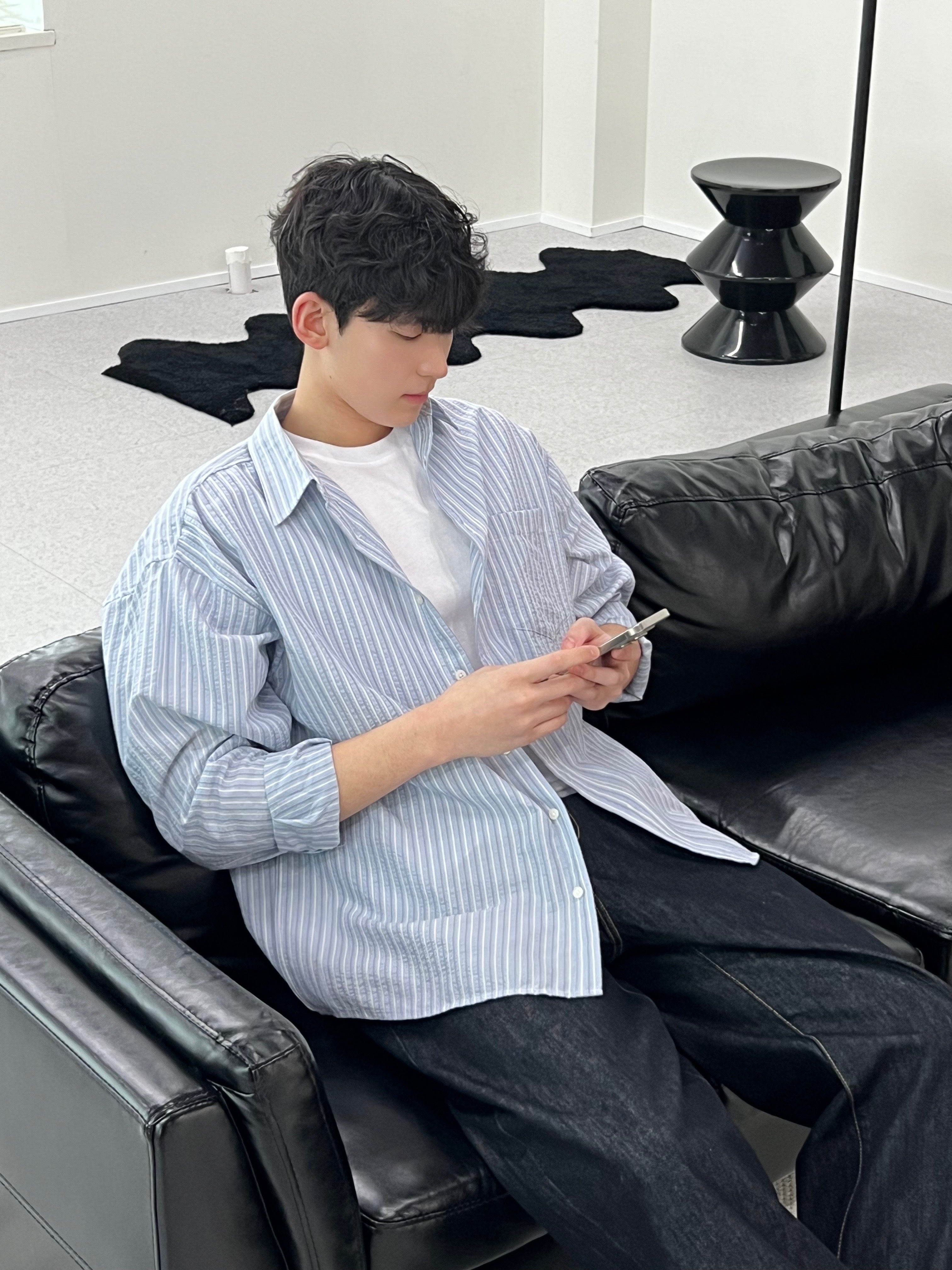 Striped Seersucker Shirt (+2 New Colors) (사본)