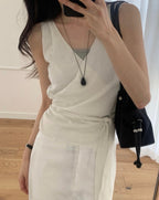 Soft Wrap Sleeveless Top