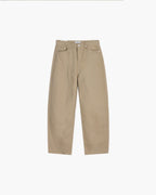 Curved Cotton Pants