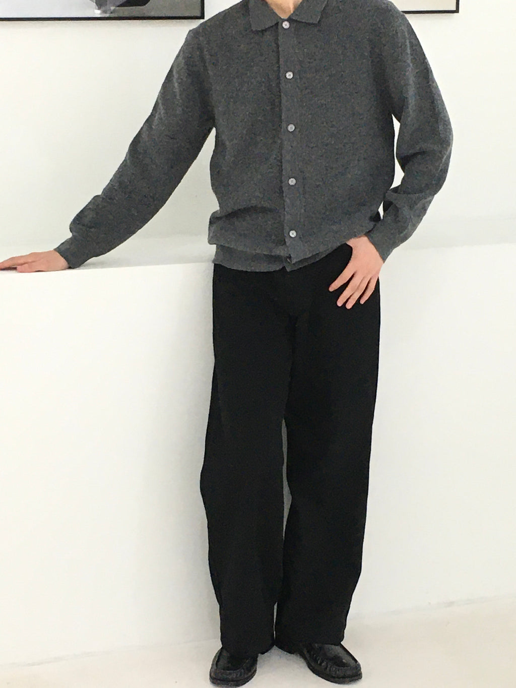 Classic Button Collar Knit