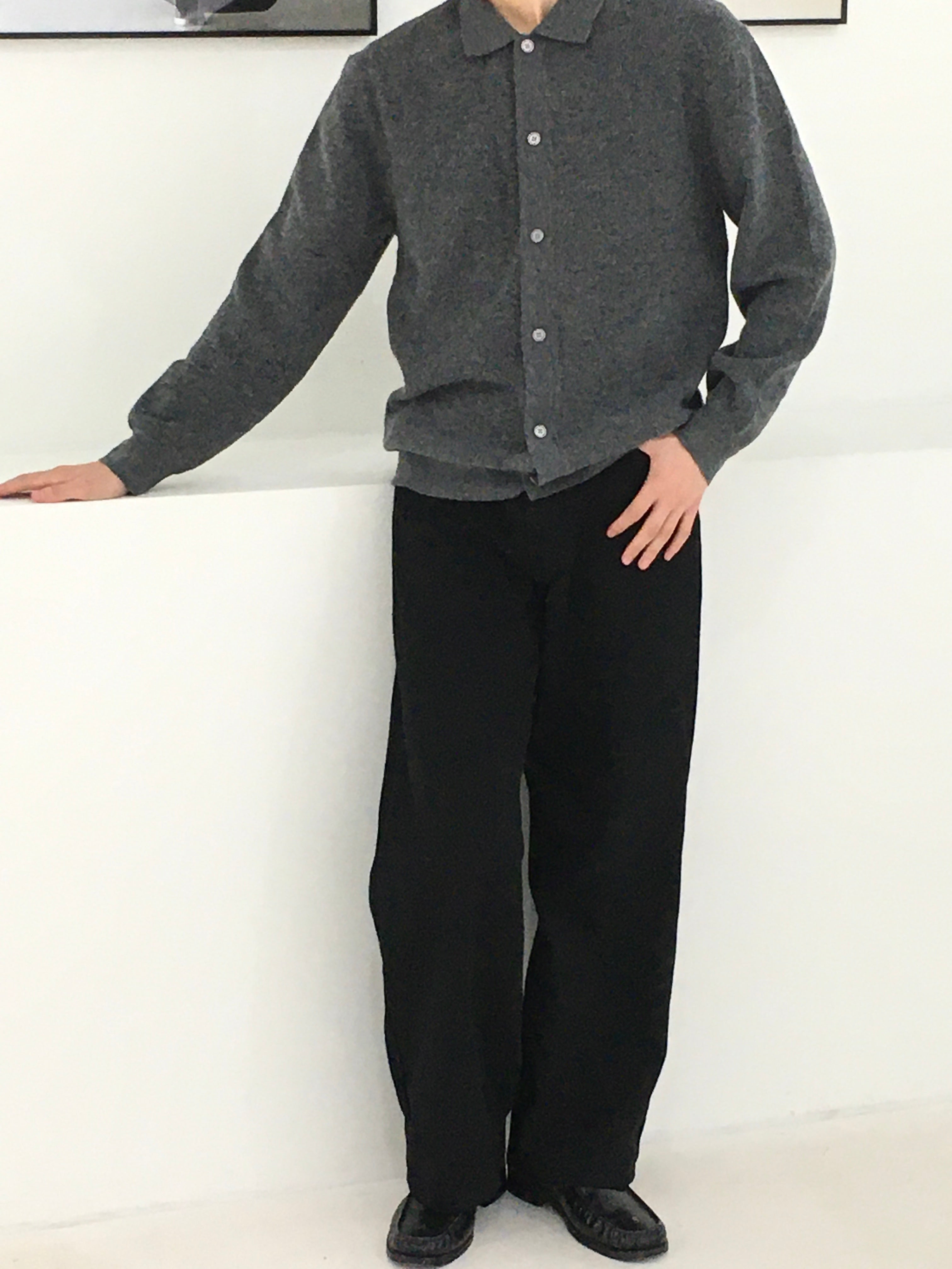 Classic Button Collar Knit