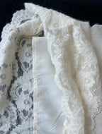 [Best] Lace - Hem Knit Midi Skirt