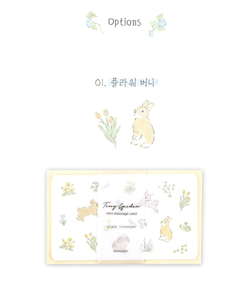 Tiny Garden Mini Message Card