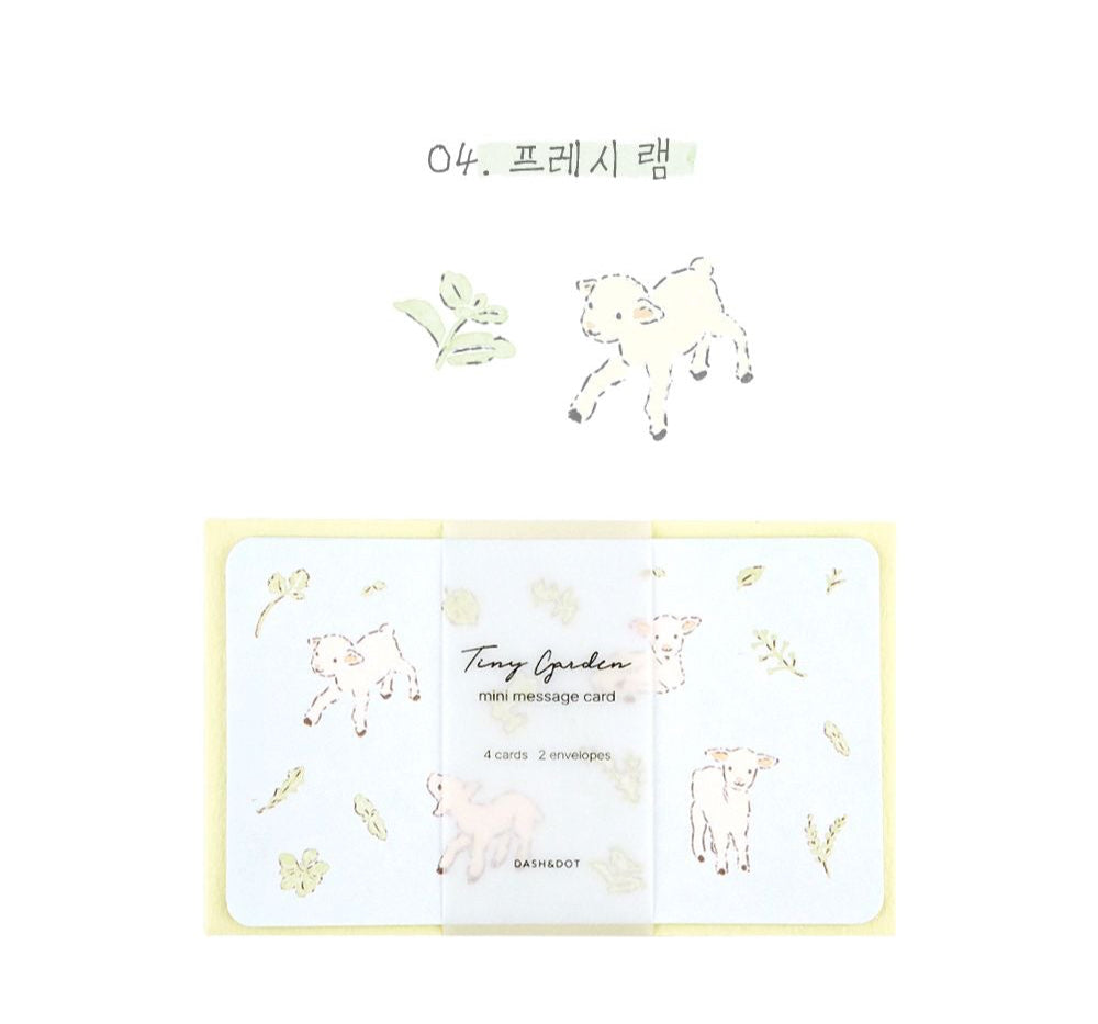 Tiny Garden Mini Message Card