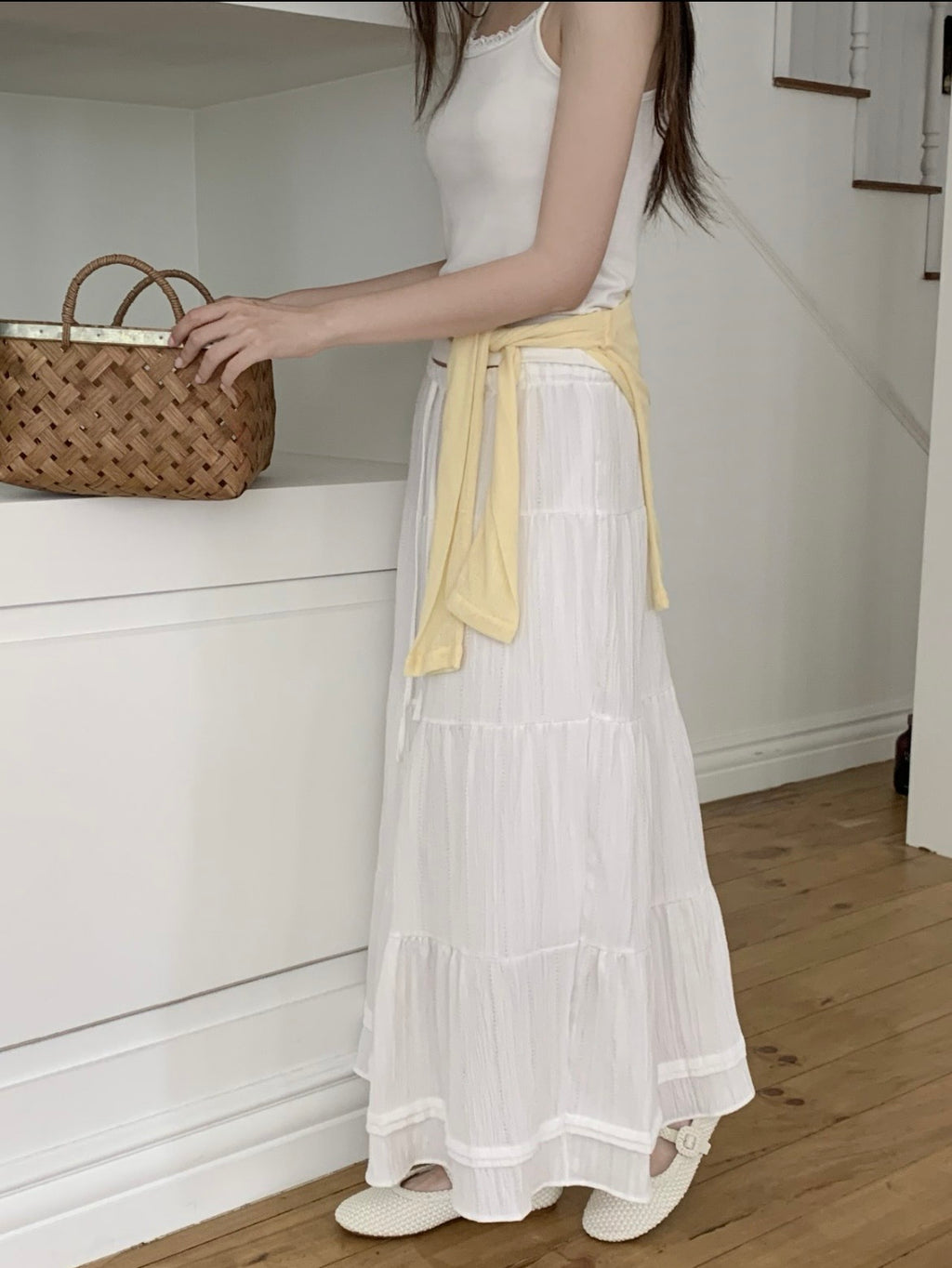 Summer Tiered Long Skirt