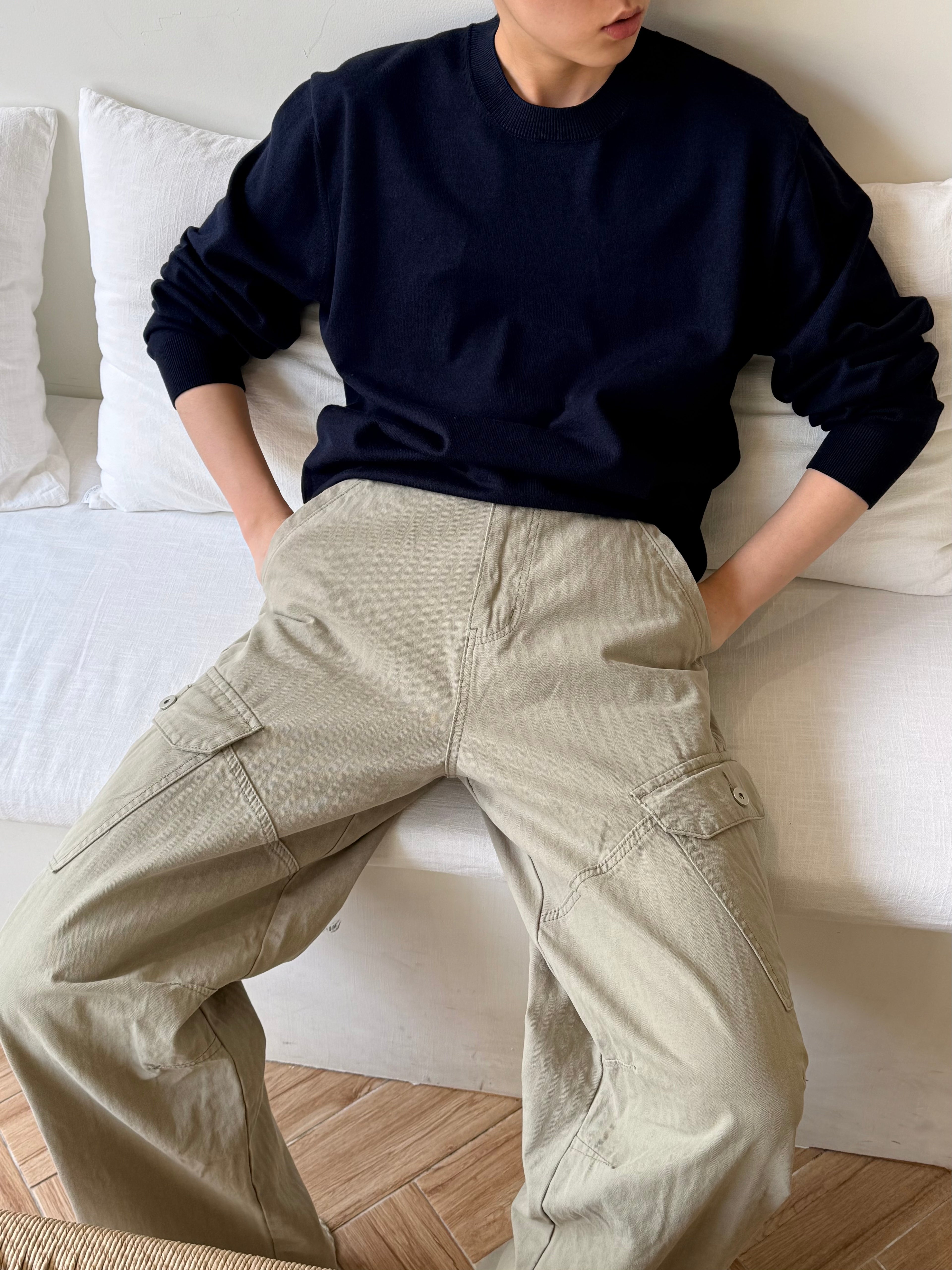 Herringbone Cargo Pants