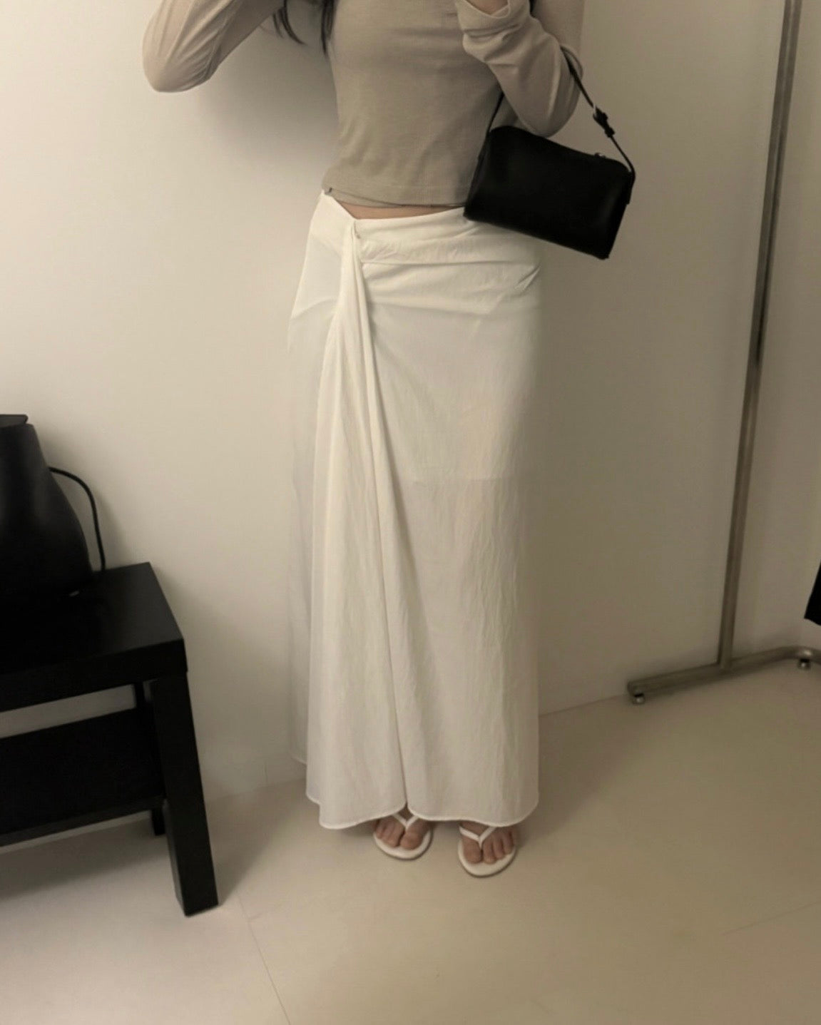 Draped Long Skirt