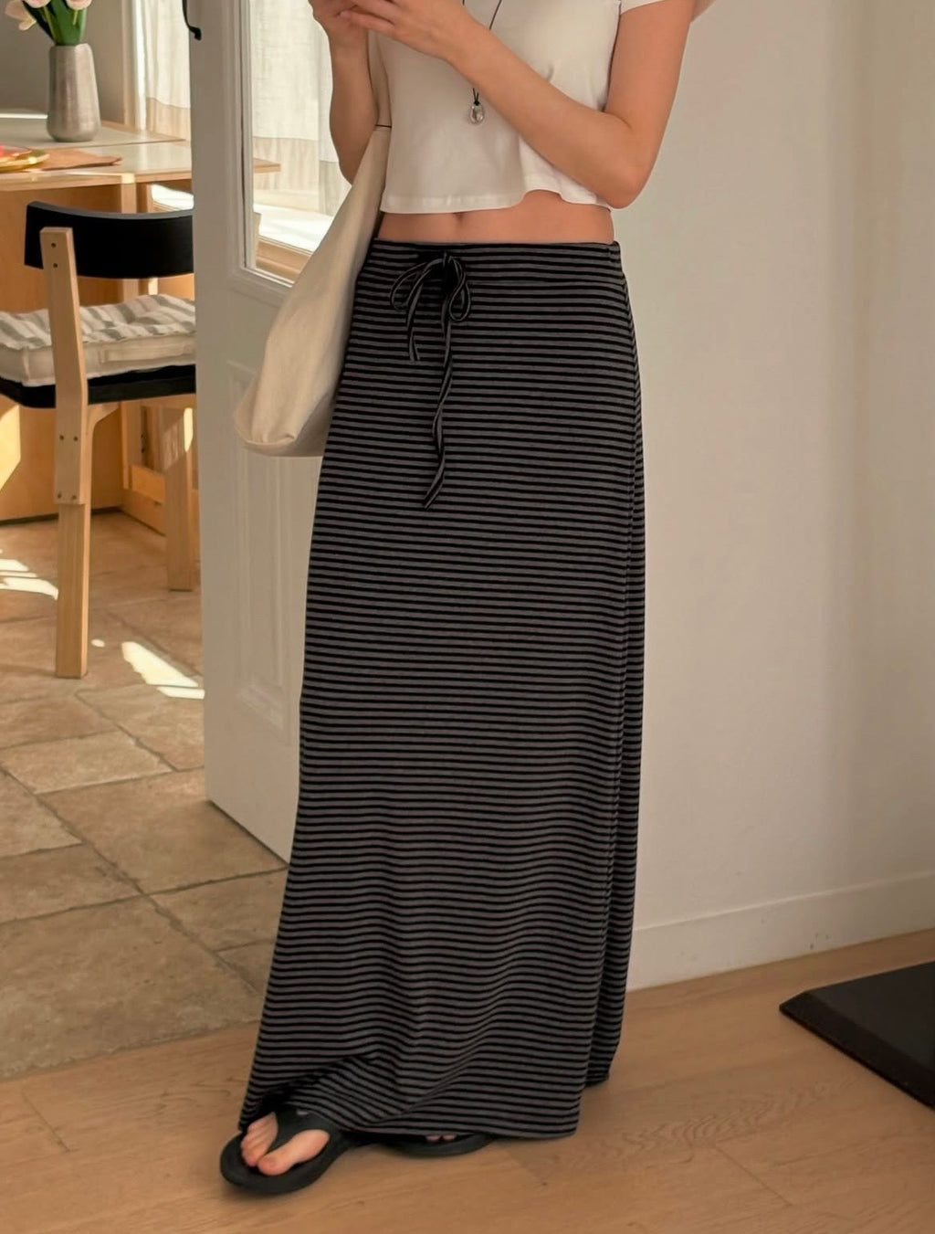 Striped Maxi Skirt