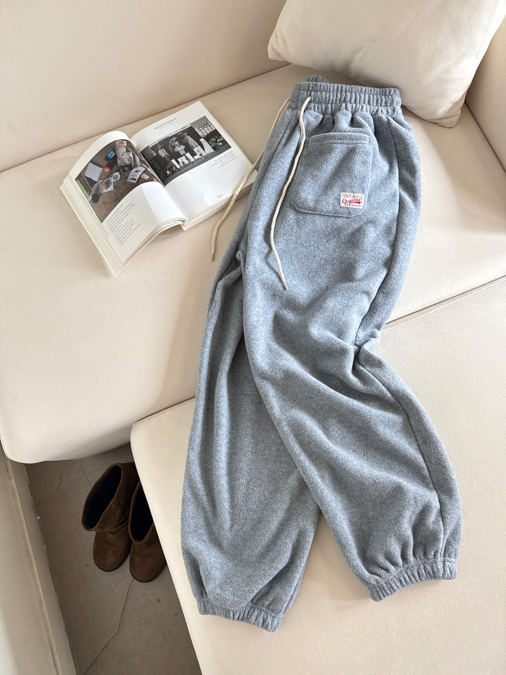Warm Fleece Twin-Pocket Joggers