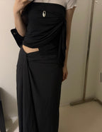 Draped Long Skirt