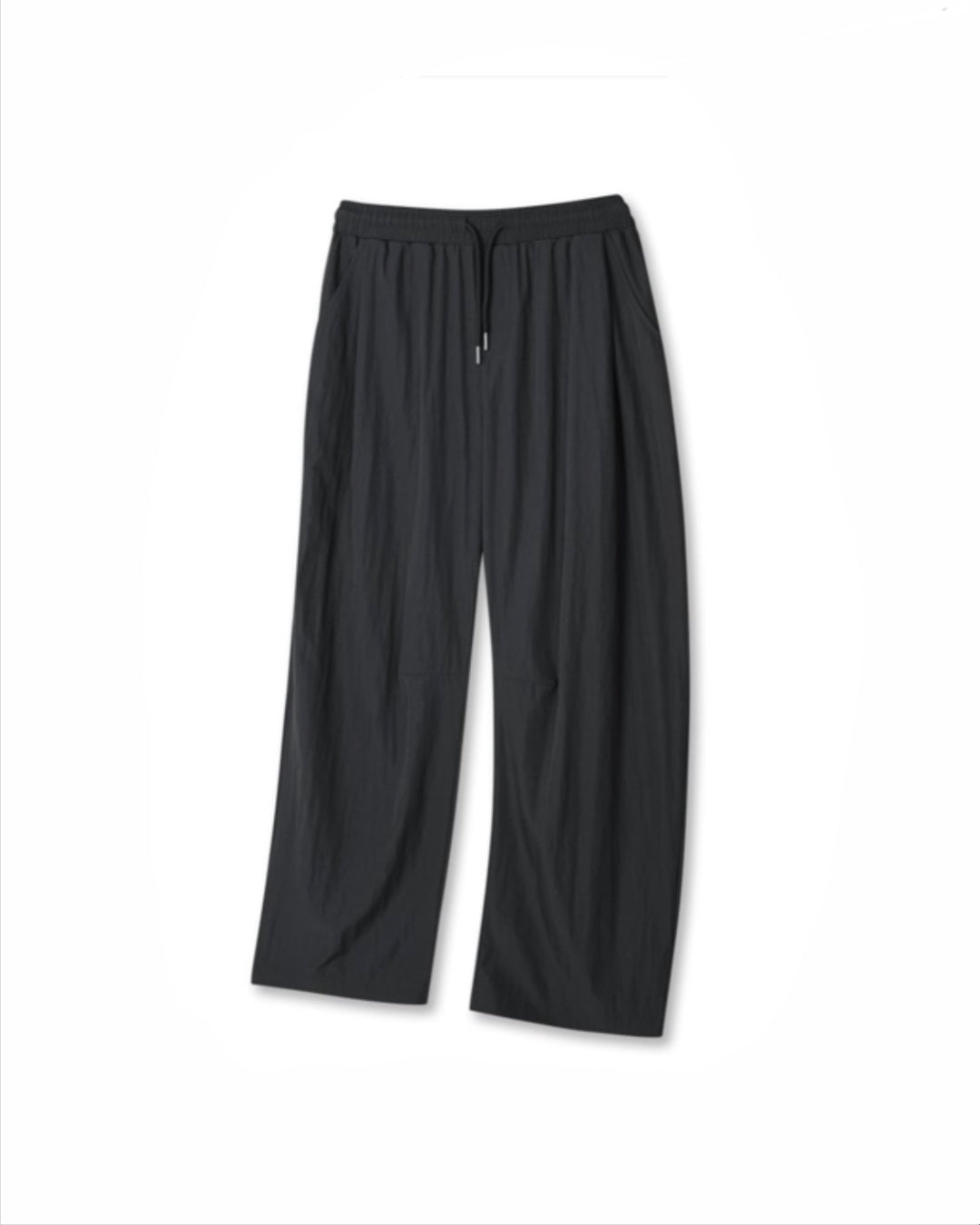 Nylon Wide-Leg Pants