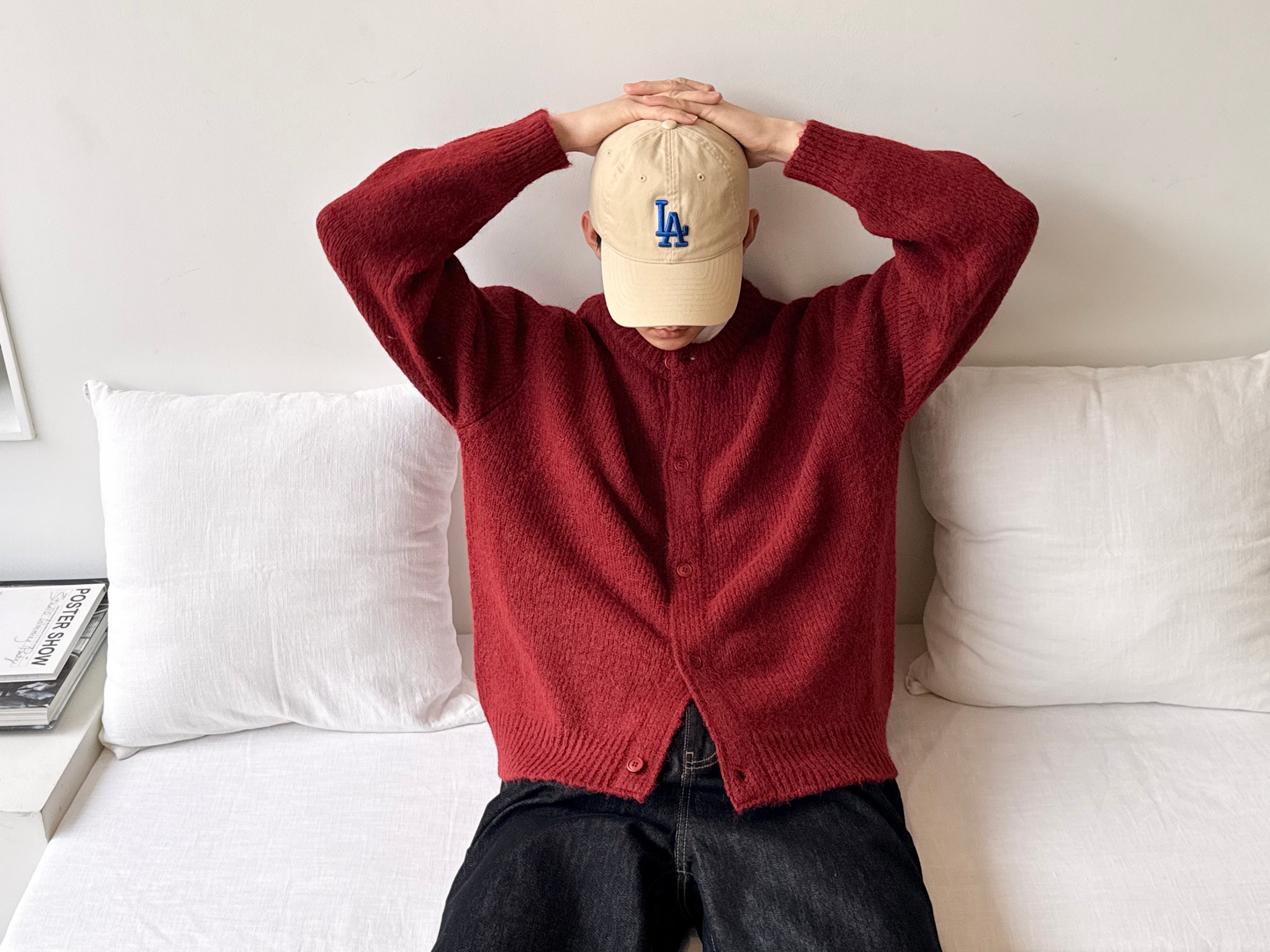 Alpaca Soft Round Knit Cardigan