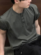 4-Way Stretch Henley T-shirt