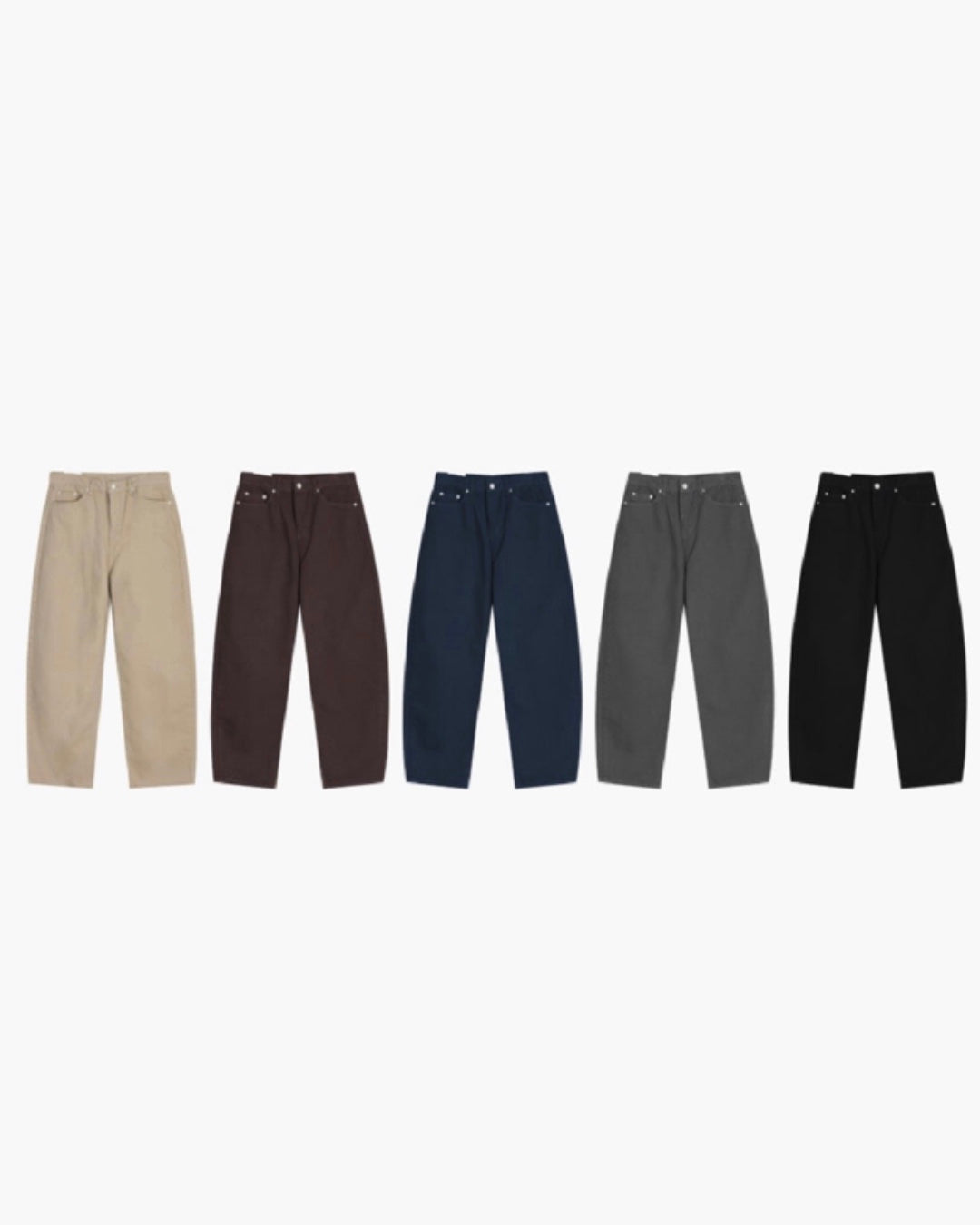 Curved Cotton Pants