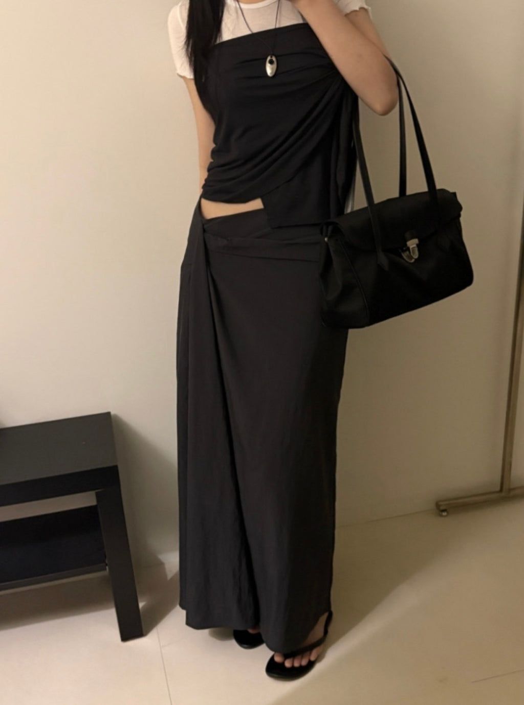 Draped Long Skirt