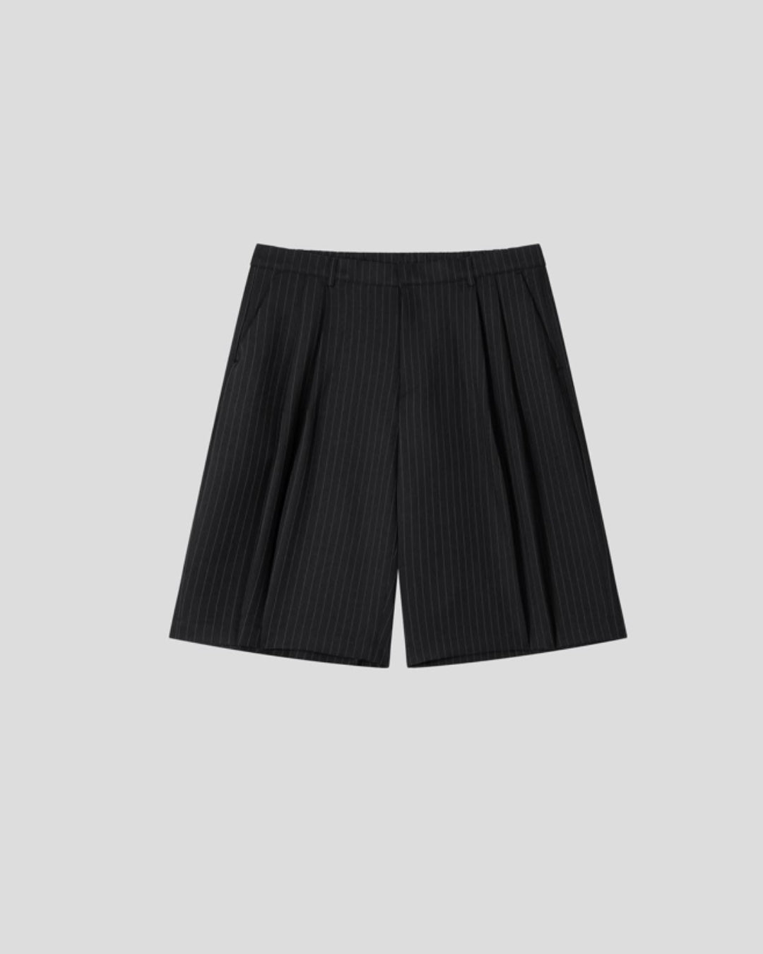 Striped Bermuda Pants