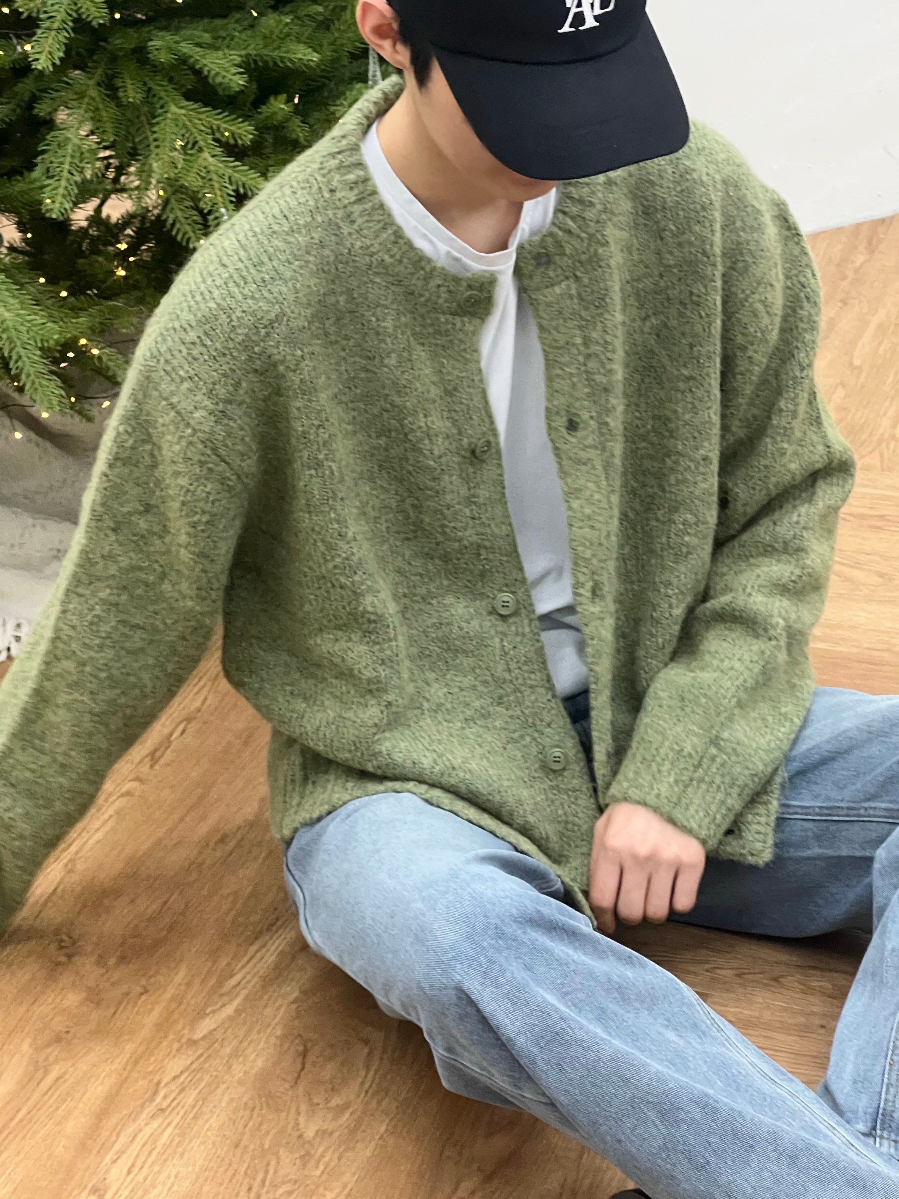 Alpaca Soft Round Knit Cardigan