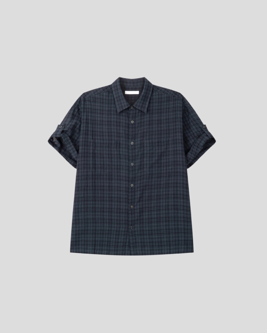 Check Roll-Up Half Shirt