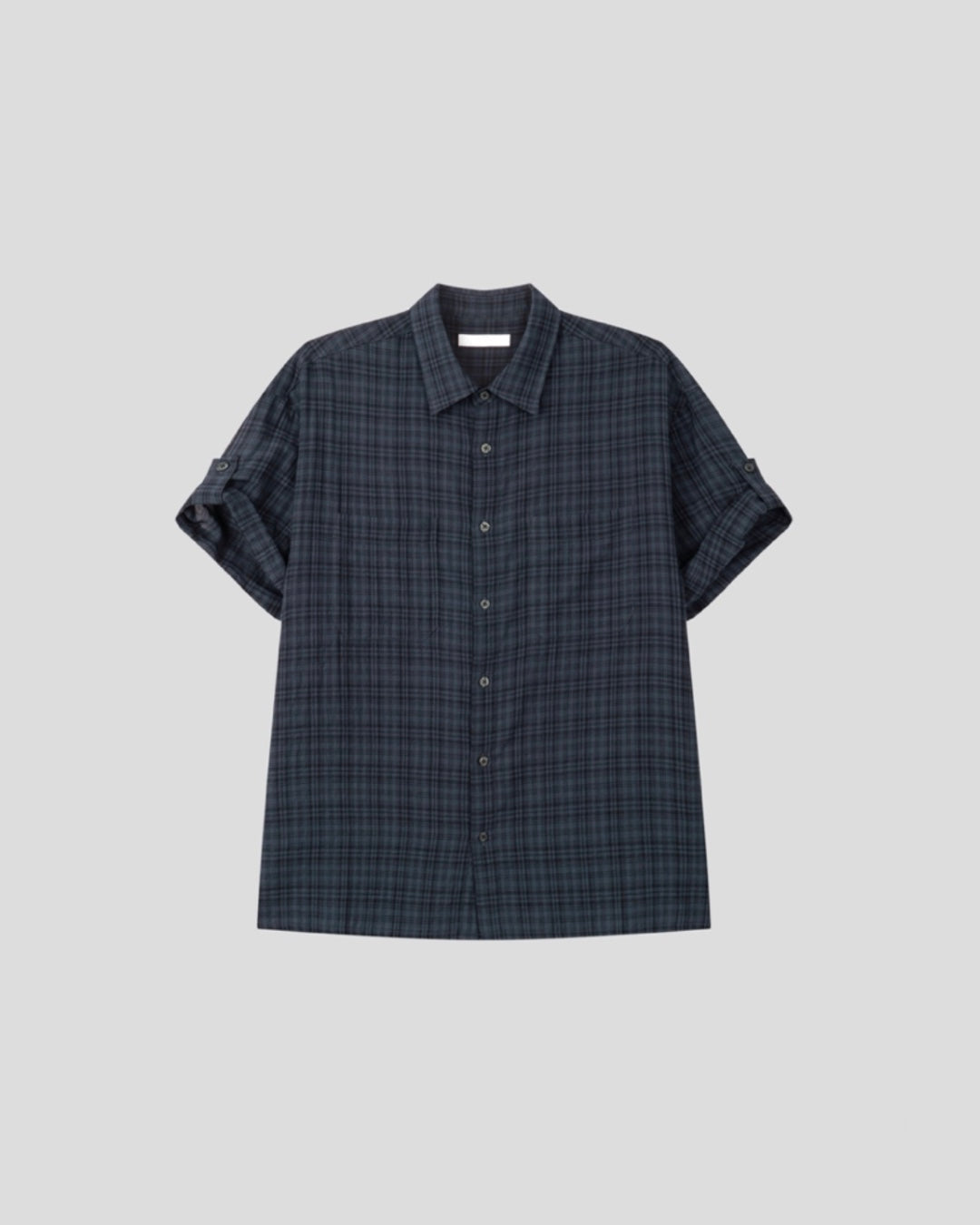 Check Roll-Up Half Shirt