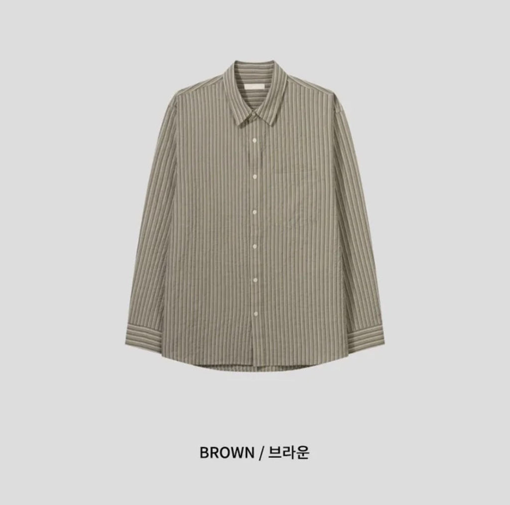 Striped Seersucker Shirt