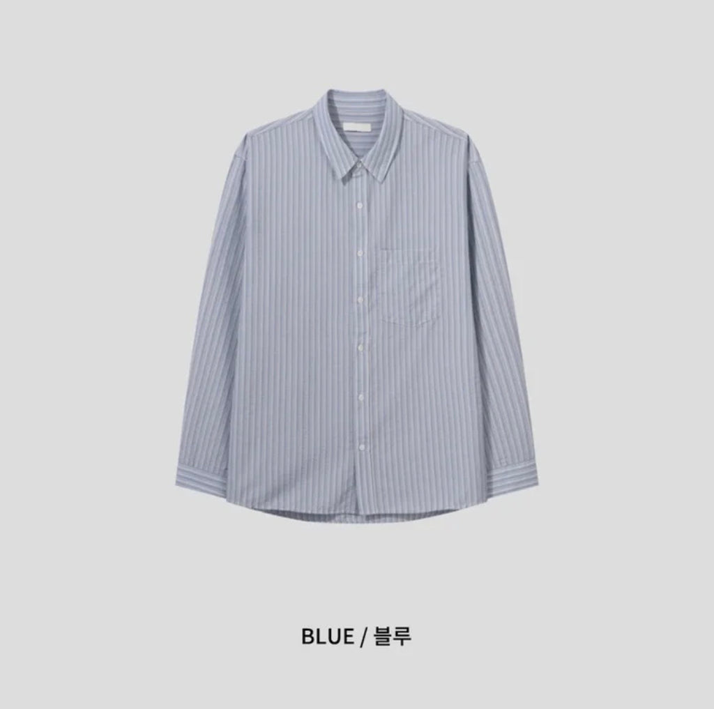 Striped Seersucker Shirt