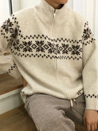 Snowflake Nordic Winter Zip-Up