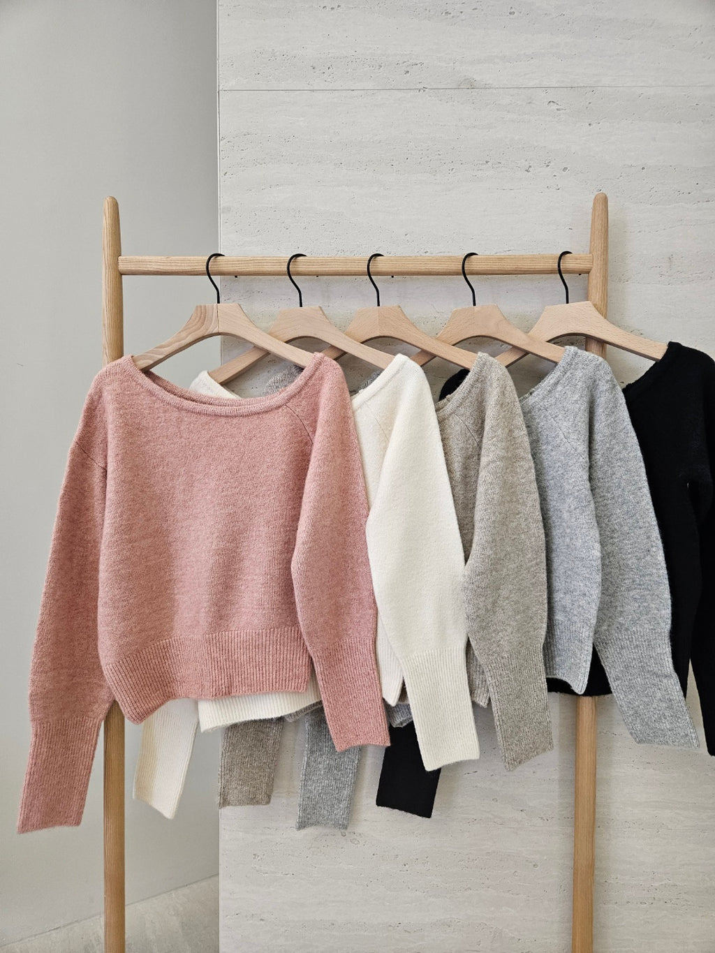 Soft Cashmere One-Shoulder Knit