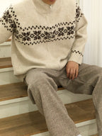 Snowflake Nordic Winter Zip-Up