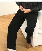 Heavy Knit Straight Pants