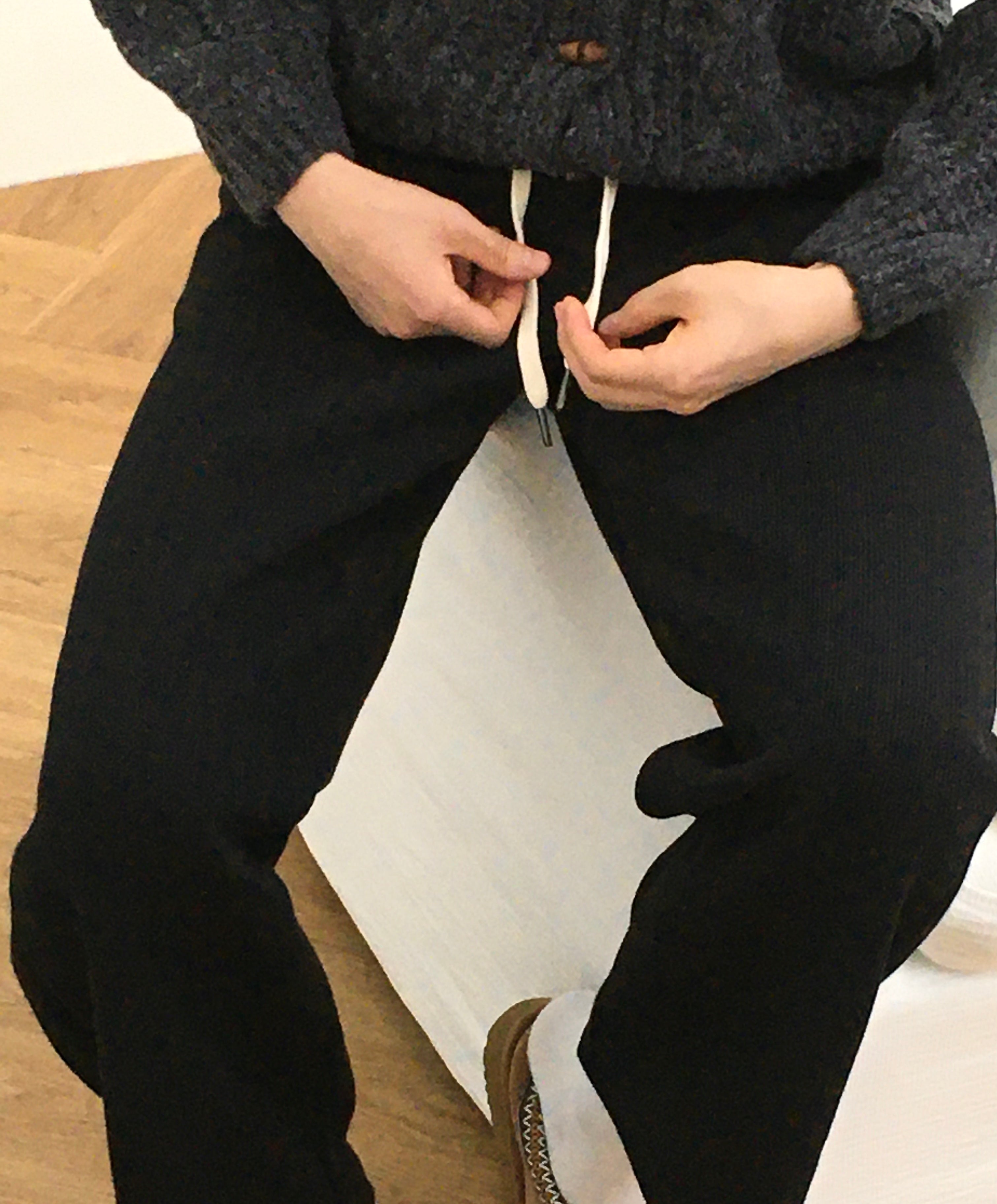 Heavy Knit Straight Pants