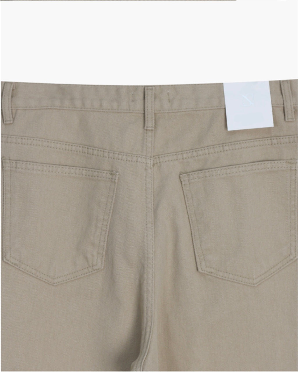 Curved Cotton Pants