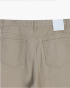 Curved Cotton Pants
