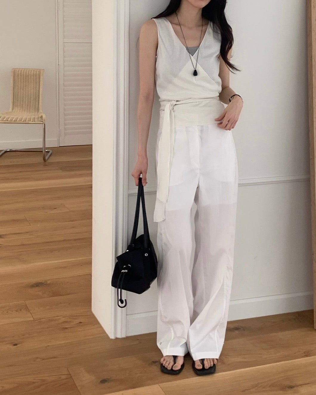 Soft Wrap Sleeveless Top